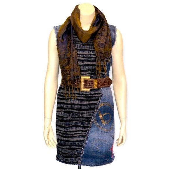 Desigual Cherize Stylized Denim Mini Dress - Picture 14 of 15